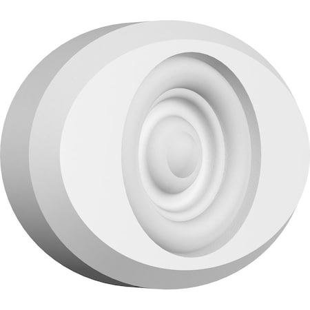 Ekena Millwork Standard Dalton Bullseye Rosette with Beveled Edge, 5"W x 3 1/4"H x 3/4"P ROSP050X033X075DAL03